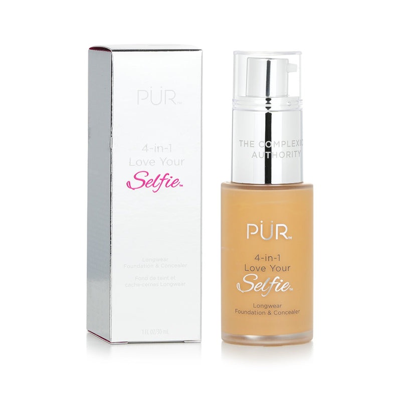 PUR (PurMinerals) 4 in 1 Love Your Selfie Longwear Foundation & Concealer - #TG3 Oak (Tan Skin With Golden Undertones)  30ml/1oz