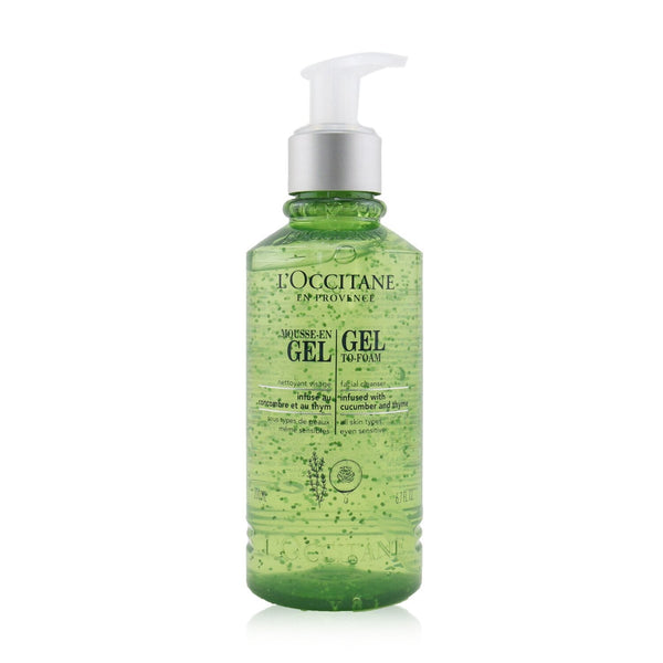 L'Occitane Facial Cleanser - Gel To-Foam (For All Skin Types, Even Sensitive)  200ml/6.7oz