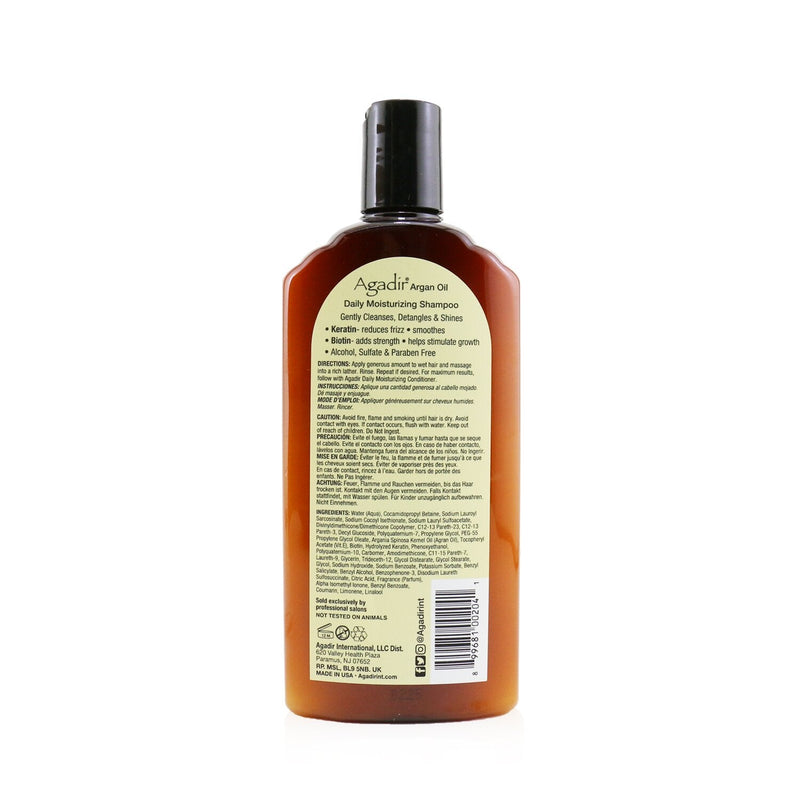 Agadir Argan Oil Daily Moisturizing Shampoo (Ideal For All Hair Types)  366ml/12.4oz