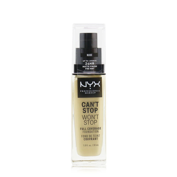 NYX Can't Stop Won't Stop Full Coverage Foundation - # Nude  30ml/1oz