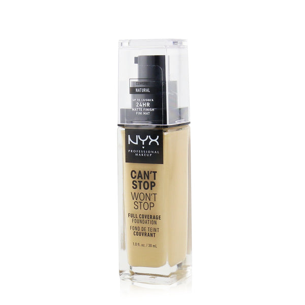 NYX Can't Stop Won't Stop Full Coverage Foundation - # Natural  30ml/1oz