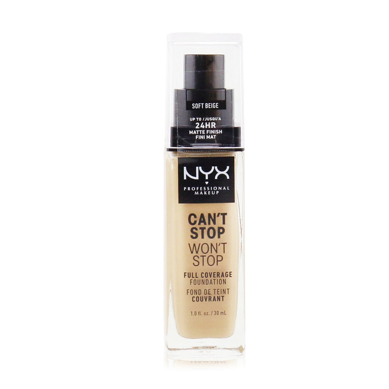 NYX Can't Stop Won't Stop Full Coverage Foundation - # Soft Beige 