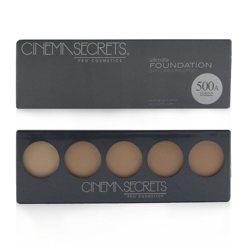 Cinema Secrets Ultimate Foundation 5 In 1 Pro Palette - # 500A Series (Light To Medium Pink Beige Undertones)  12.5g/0.44oz