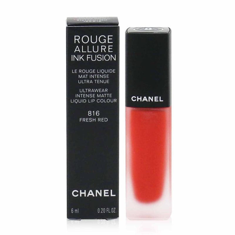 CHANEL Rouge Allure Ink Fusion Ultrawear - Labial líquido mate  intenso 816 rojo fresco, 0.20 onzas : Belleza y Cuidado Personal