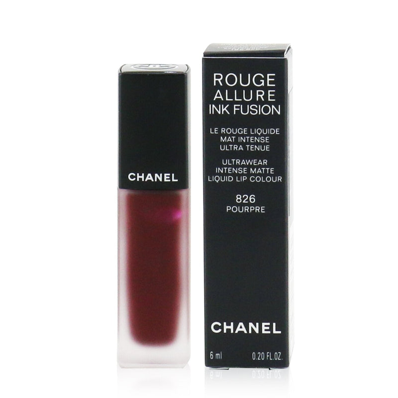 Chanel Rouge Allure Ink Fusion Ultrawear Intense Matte Liquid Lip Colour -  # 826 Pourpre – Fresh Beauty Co. USA
