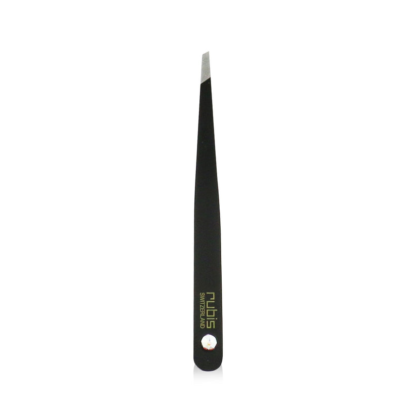 Rubis Tweezers Classic Swarovski - # Black With Diamond Swarovski Gem