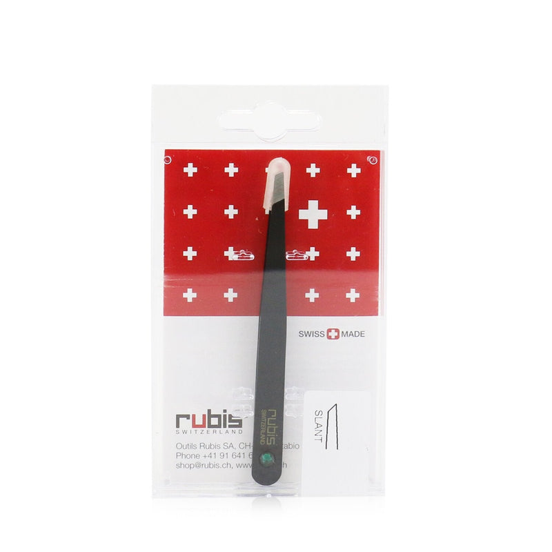 Rubis Tweezers Classic Swarovski - # Black With Amethyst Swarovski Gem