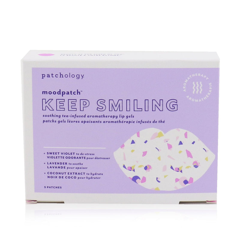 Patchology Moodpatch - Keep Smiling Soothing Tea-Infused Aromatherapy Lip Gels (Sweet Violet+Lavender+Coconut Extract) 