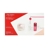 Shiseido Anti-Wrinkle Ritual Benefiance Wrinkle Smoothing Cream Set (For All Skin Types): Wrinkle Smoothing Cream + Cleansing Foam 5ml + Softener Enriched 7ml + Ultimune Concentrate 10ml + Wrinkle Smoothing Eye Cream 2ml 5pcs+1pouch 50ml