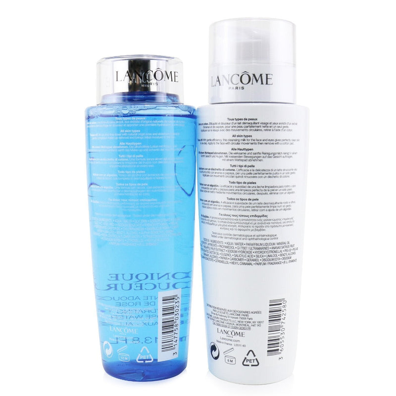 Lancome Lancome Set: Tonique Douceur 400ml/13.4oz + Galateis Douceur 400ml/13.4oz  2pcs+1bag