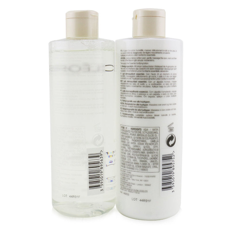 Decleor Aroma Cleanse Prep & Finish Cleansing Duo: Essential Cleansing Milk 400ml+ Essential Tonifying Lotion 400ml 
