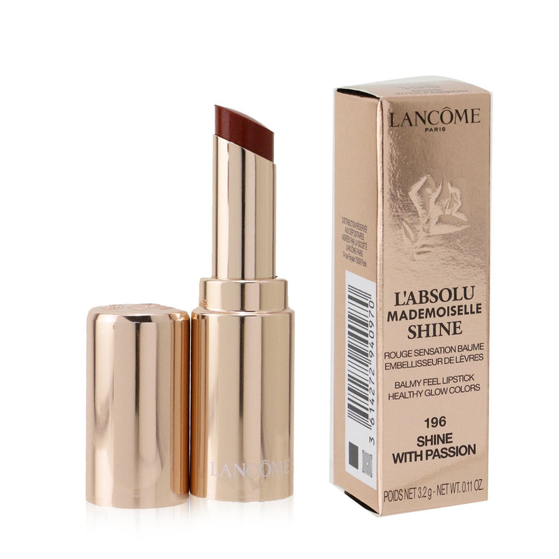 Lancome L'Absolu Mademoiselle Shine Balmy Feel Lipstick - # 196 Shine With Passion  3.2g/0.11oz