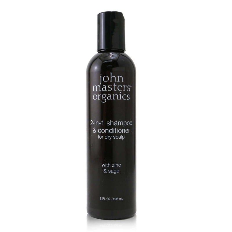 John Masters Organics 2-in-1 Shampoo & Conditioner For Dry Scalp with Zinc & Sage 