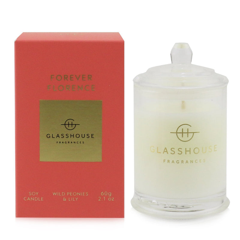 Glasshouse Triple Scented Soy Candle - Forever Florence (Wild Peonies & Lily)  60g/2.1oz