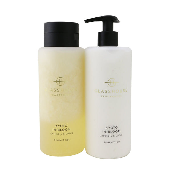 Glasshouse Kyoto In Bloom (Camellia & Lotus) Body Duo: Shower Gel  + Body Lotion 