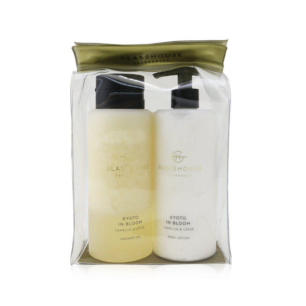 Glasshouse Kyoto In Bloom (Camellia & Lotus) Body Duo: Shower Gel  + Body Lotion 