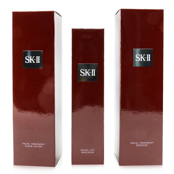 SK II Pitera Deluxe Hydrating  3-Pieces Set: Facial Treatment Essence 230ml + Facial Lift Emulsion 100g + Facial Treatment Clear Lotion 230ml 