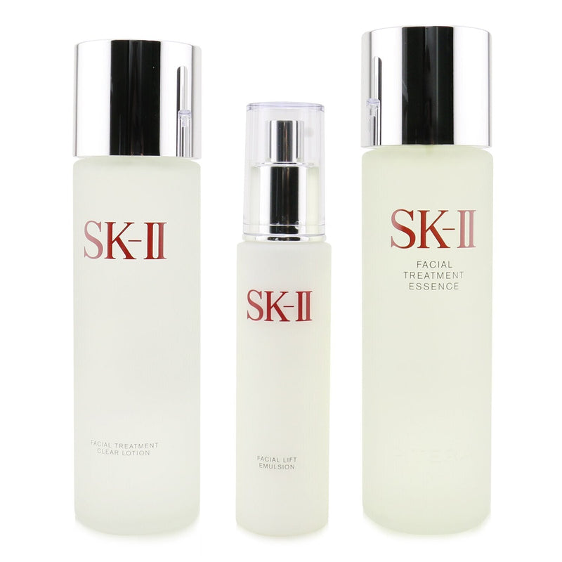 SK II Pitera Deluxe Hydrating  3-Pieces Set: Facial Treatment Essence 230ml + Facial Lift Emulsion 100g + Facial Treatment Clear Lotion 230ml 