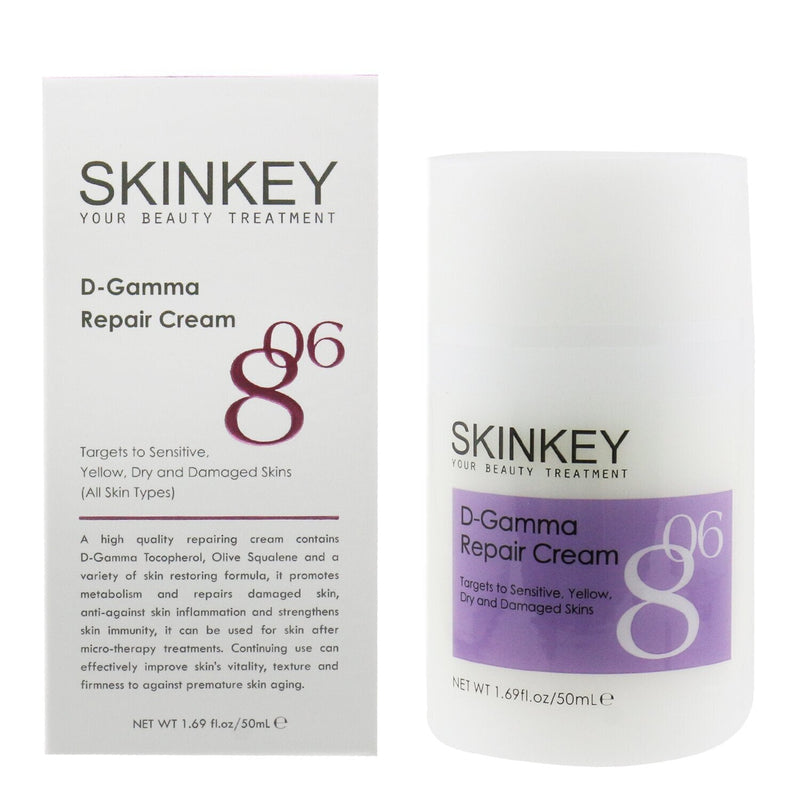 SKINKEY D-Gamma Repair Cream -Targets To Sensitive, Yellow, Dry & Damaged Skins (All Skin Types) 