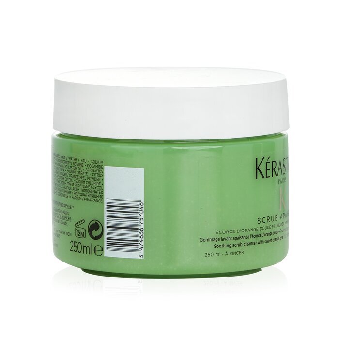 Kerastase Fusio-Scrub Scrub Apaisant Soothing Scrub Cleanser with Sweet Orange Peel (For All Types of Hair and Scalp, Even Sensitive) 250ml/8.5oz