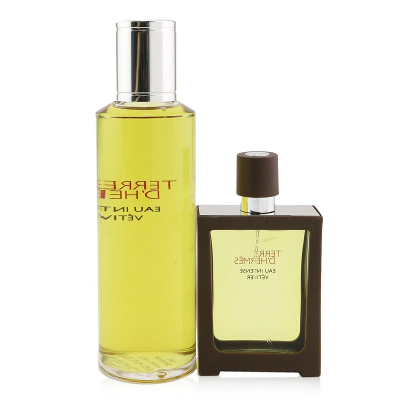 Hermes Terre D'Hermes Eau Intense Vetiver Coffret: Eau De Parfum Spray 30ml + Refill 125ml 