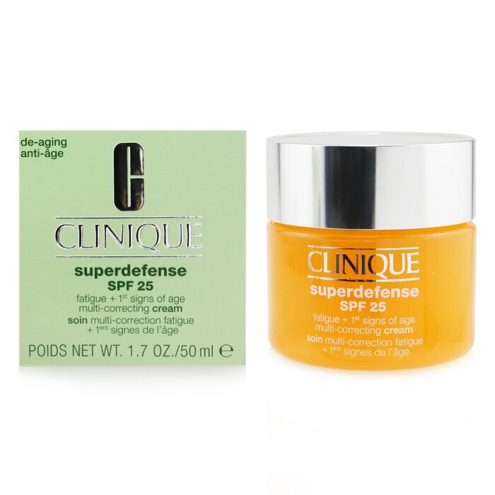 Clinique Superdefense SPF 25 Fatigue + 1st Signs Of Age Multi-Correcting Cream - Very Dry to Dry Combination 50ml/1.7oz