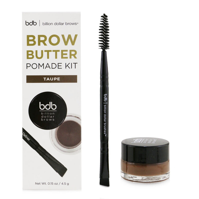 Billion Dollar Brows Brow Butter Pomade Kit: Brow Butter + Mini Duo Brow Definer - # Taupe  2pcs