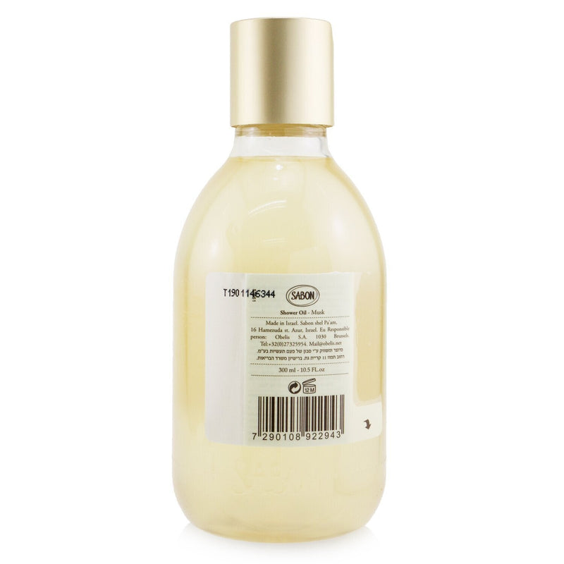 Sabon Shower Oil - Musk (Plastic Bottle)  300ml/10.5oz