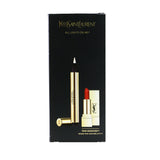 Yves Saint Laurent All Lights On Me Set (1xTouche Eclat  2.5ml/0.08oz + 1x Mini Rouge Pur Couture) - #2 (Luminous Ivory)  2pcs