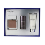 Calvin Klein Euphoria Men Coffret: Eau De Toilette Spray 100ml/3.4oz + Deodorant Stick 75g/2.6oz + After Shave Balm 100ml/3.4oz 