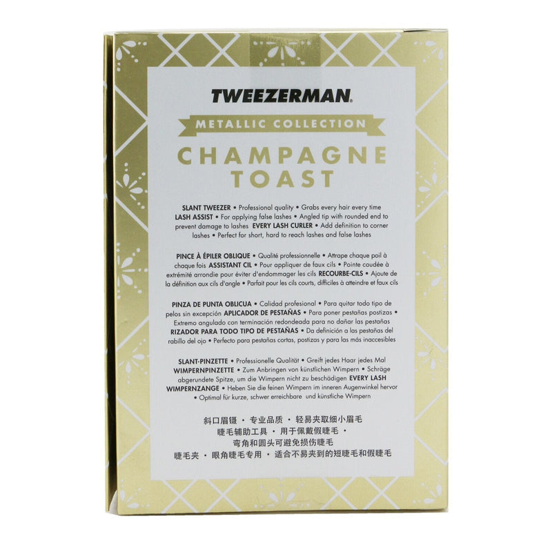 Tweezerman Champagne Toast Brow & Lash Set (Metallic Collection) 