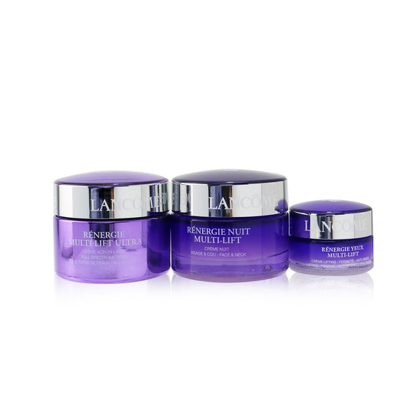 Lancome Renergie Multi-Lift Ultra Set: Full Spectrum Cream 50ml + Night Cream 50ml + Eye Cream 15ml 