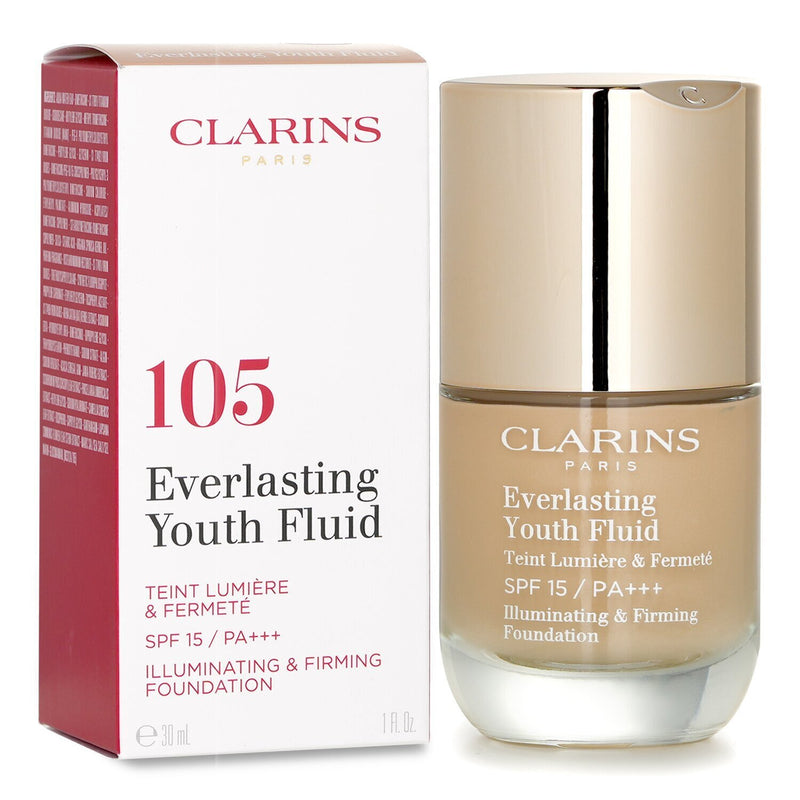 Clarins Everlasting Youth Fluid Illuminating & Firming Foundation SPF 15 - # 105 Nude  30ml/1oz