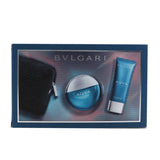 Bvlgari Aqva Pour Homme Coffret: Eau De Toilette Spray 100ml/3.4oz + After Shave Balm 100ml/3.4oz + Pouch  2pcs+Pouch