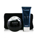 Bvlgari Aqva Pour Homme Coffret: Eau De Toilette Spray 100ml/3.4oz + After Shave Balm 100ml/3.4oz + Pouch  2pcs+Pouch