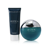 Bvlgari Aqva Pour Homme Coffret: Eau De Toilette Spray 100ml/3.4oz + After Shave Balm 100ml/3.4oz + Pouch  2pcs+Pouch