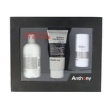 Anthony Basic Kit With AntiPerspirant & Deodorant: Cleanser 237ml + Moisturizer 90ml + Deodorant 70g 