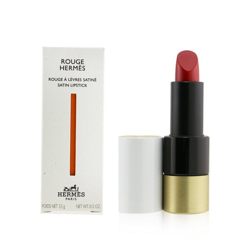 Hermes Rouge Hermes Satin Lipstick - # 64 Rouge Casaque (Satine)  3.5g/0.12oz