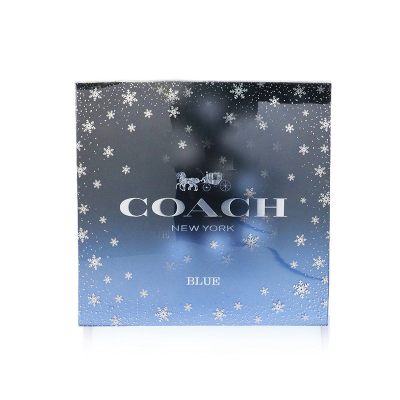Coach Blue Coffret: Eau De Toilette Spray 100ml/3.3oz + Eau De Toilette Spray 15ml/0.5oz + Shower Gel 100ml/3.3oz 