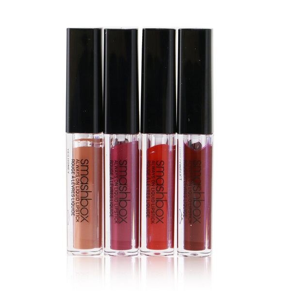 Smashbox Always On Liquid Lip Set (4x Mini Matte Liquid Lipstick)  4x0.9ml/0.03oz