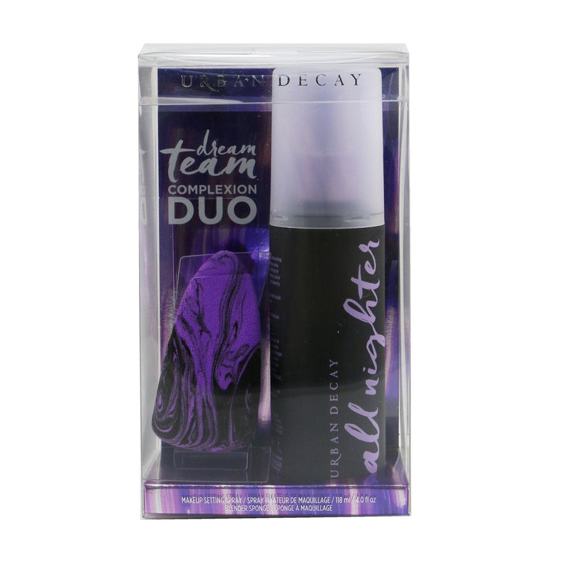 Urban Decay Dream Team Complexion Duo (1x All Nighter Makeup Setting Spray + 1x  Makeup Sponge)  2pcs
