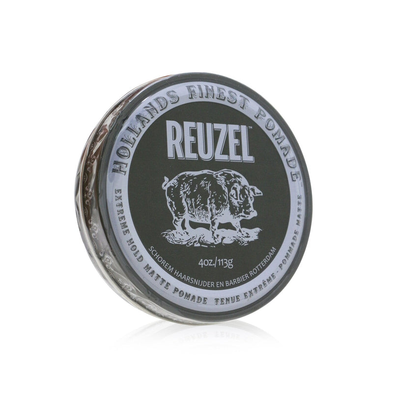 Reuzel Extreme Hold Matte Pomade (Extreme Hold, No Shine, Water Soluble)  113g/4oz