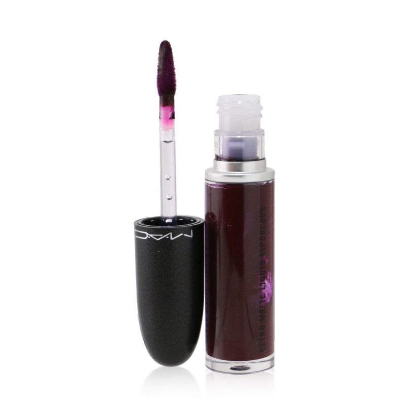 MAC Retro Matte Liquid Lipcolour - # 106 High Drama (Deep Dark Plum) (Matte) 