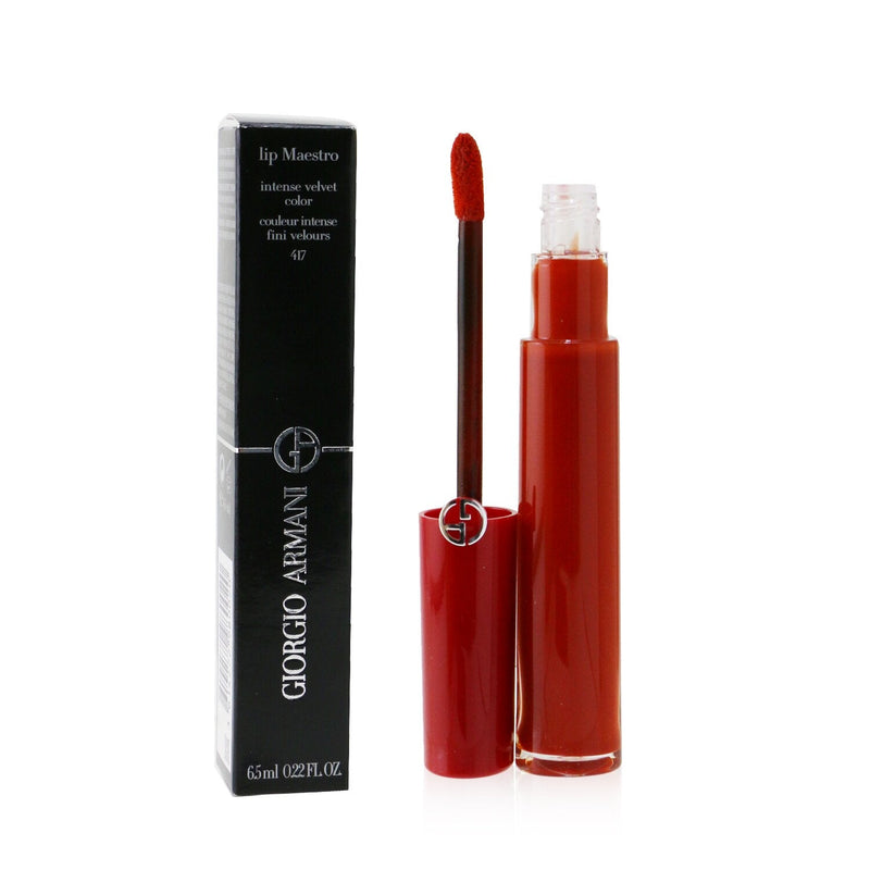 Giorgio Armani Lip Maestro Intense Velvet Color (Liquid Lipstick) - # 417 (Blaze) 