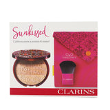 Clarins Bronzing Compact Set (1x Bronzing Compact, 1x Brush, 1x Pouch)  2pcs+1Pouch