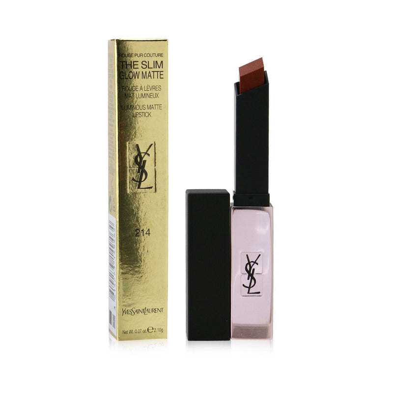 Yves Saint Laurent Rouge Pur Couture The Slim Glow Matte - # 214 Illicit Orange 