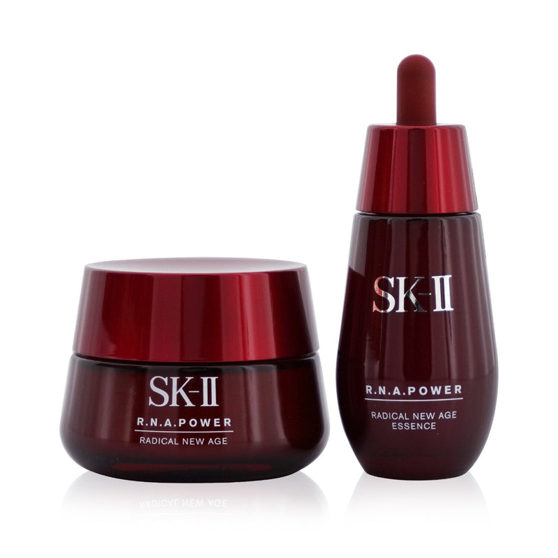 SK II Anti-Aging Series 2-Pieces Set: R.N.A. Power Essence 50ml + R.N.A. Power Moisturizing Cream 80g  2pcs