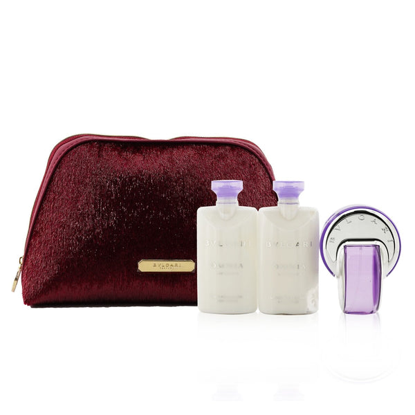 Bvlgari Omnia Amethyste Coffret: Eau De Toilette Spray 65ml/2.2oz + 2xBody Lotion 75ml/2.5oz + Pouch 