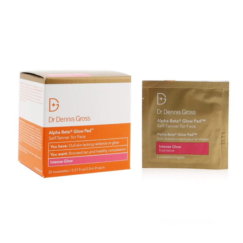 Dr Dennis Gross Alpha Beta Glow Pad For Face - Intense Glow  20 Towelettes