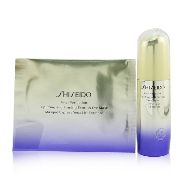 Shiseido Vital Perfection Uplifting & Firming Eye Set: Eye Cream 15ml + Eye Mask 12pairs 